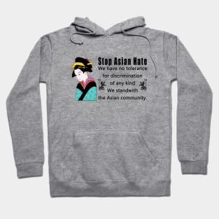 stop asian hate Hoodie